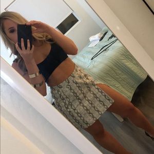 Princess Polly snake print skirt